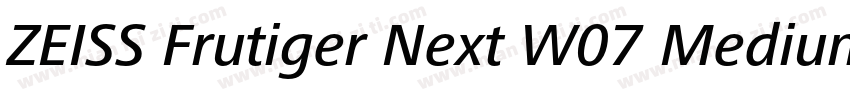 ZEISS Frutiger Next W07 Medium字体转换
